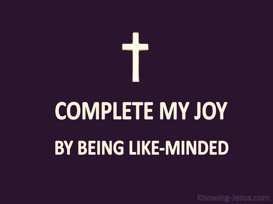 Philippians 2:2 Complete My Joy (purple)